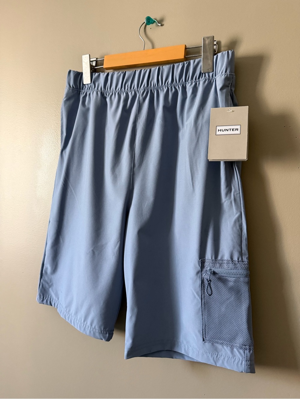 Hunter Men's Light Blue Cargo Swim Shorts